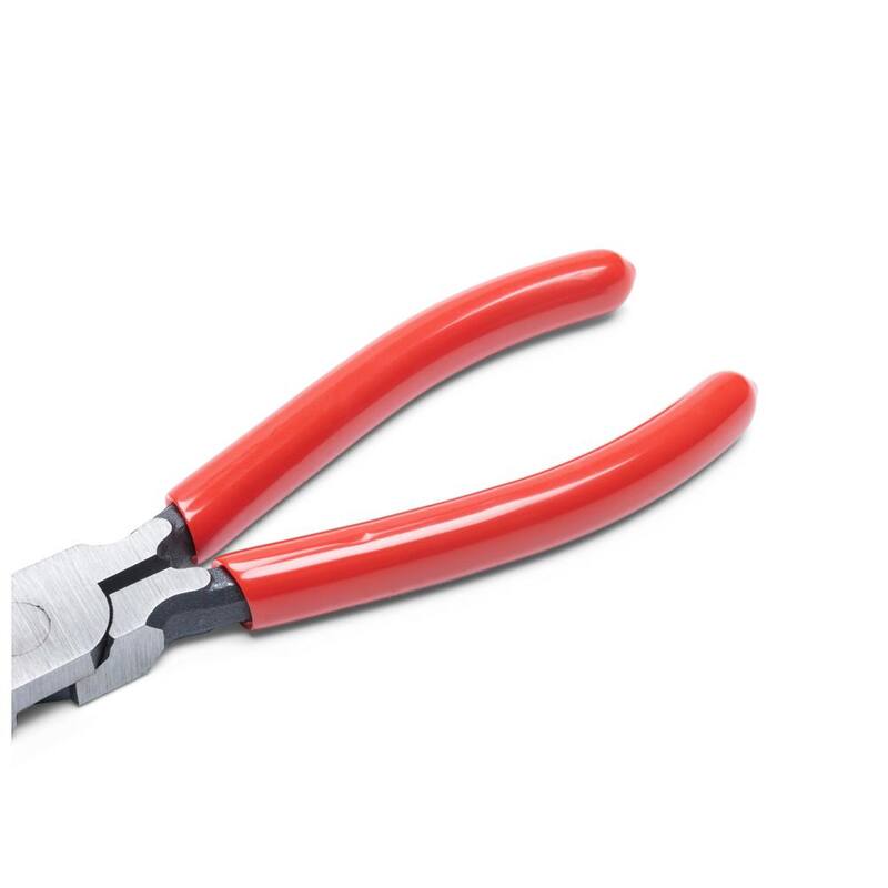 Crescent 8 in. Bent Long Nose Plier with Dipped Grip - 8888CVNN