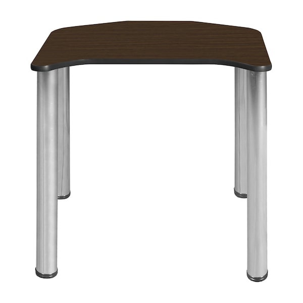 Regency Ferris Student Activity Desk, 26 in W X Wood, Metal, Chrome / Neo Walnut - FSD2624NWBPCM