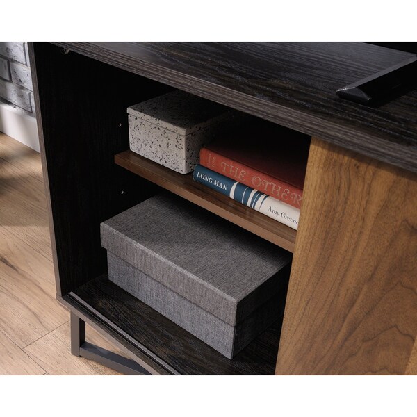 Sauder 17.99 in D X 24.21 in H, 53.98 in W X Engineered wood, Metal - 425302