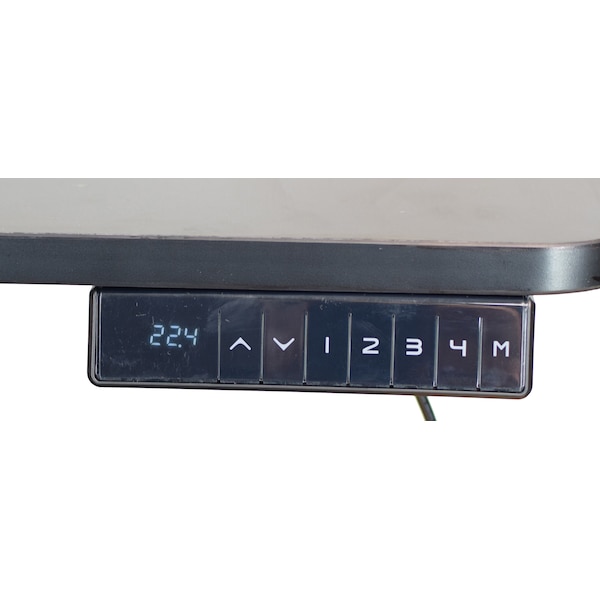 Uncaged Ergonomics RiseUpElectricStandingDesk60X30"BambooDesktopSitStandOffice, Rugb - RUGB