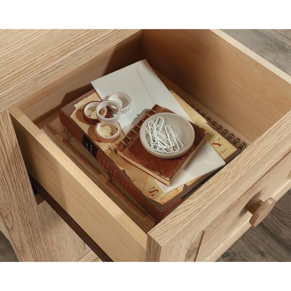 Sauder 58.661 in D X 29.724 in H, 65.118 in W X Engineered wood, Timber Oak - 435177
