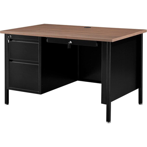 Interion By Global Industrial Teacher's Desk, 30 in D X 30-1/2 in H, 48 in W X - 695631WN