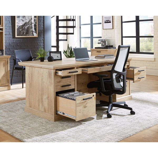 Worksense By Sauder 35.43 in D X 29.72 in H, 71.1 in W X Engineered wood - 427806