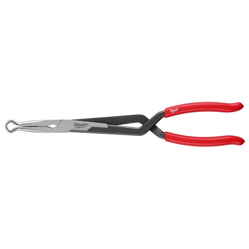 Milwaukee 13 in. Long Needle Nose Pliers with 1/2 in. Hose Grip and Slip Resistant Grip - 48-22-6561