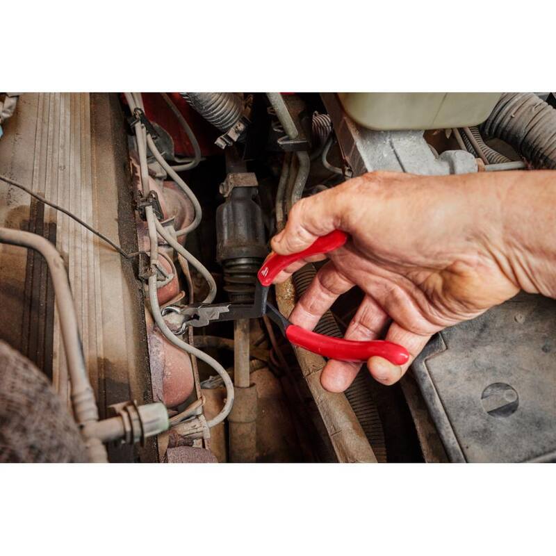 Milwaukee 13 in. Long Needle Nose Pliers with 1/2 in. Hose Grip and Slip Resistant Grip - 48-22-6561