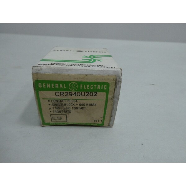 Ge GENERAL ELECTRIC GE CR2940U202 TERMINAL AND CONTACT BLOCK - CR2940U202