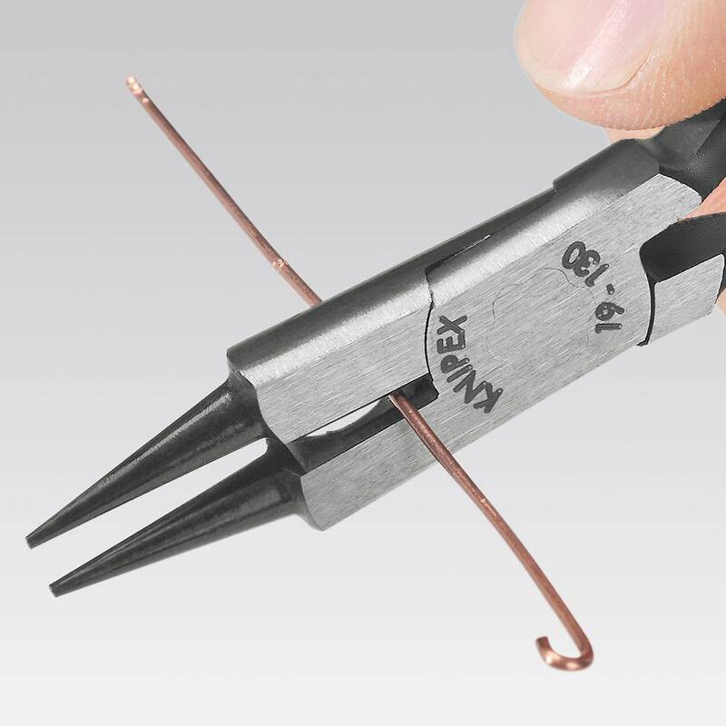 KNIPEX 5-1/4 in. Round Nose Jeweler's Pliers - 19 01 130