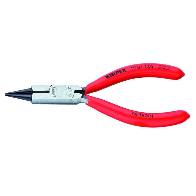 KNIPEX 5-1/4 in. Round Nose Jeweler's Pliers - 19 01 130