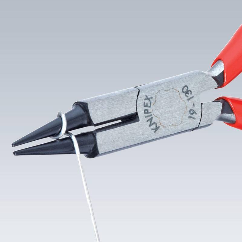 KNIPEX 5-1/4 in. Round Nose Jeweler's Pliers - 19 01 130