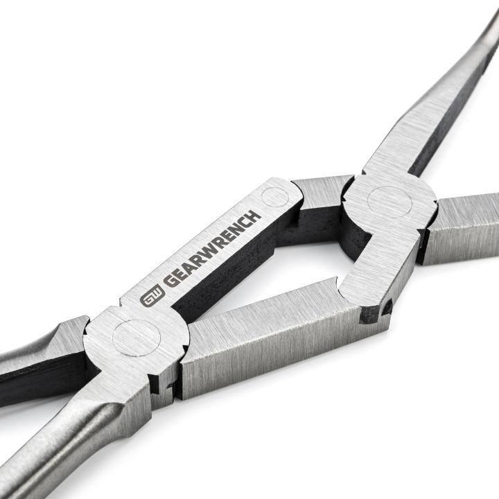 GEARWRENCH Double-X Long Reach Long Nose Straight Dipped Grip Plier - 82005D-06
