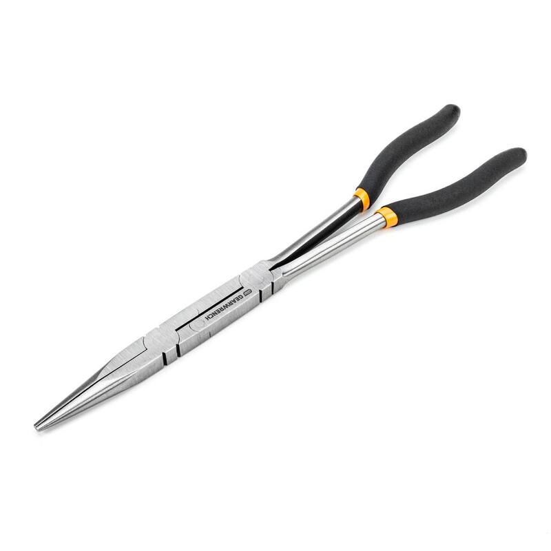GEARWRENCH Double-X Long Reach Long Nose Straight Dipped Grip Plier - 82005D-06