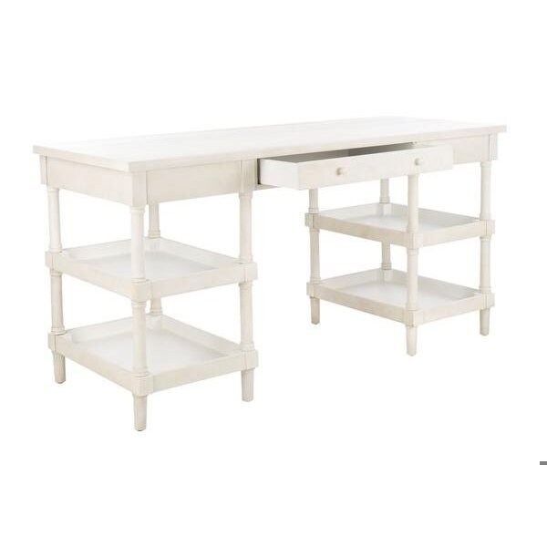 Safavieh Dixon Desk, White Washed - AMH1526A