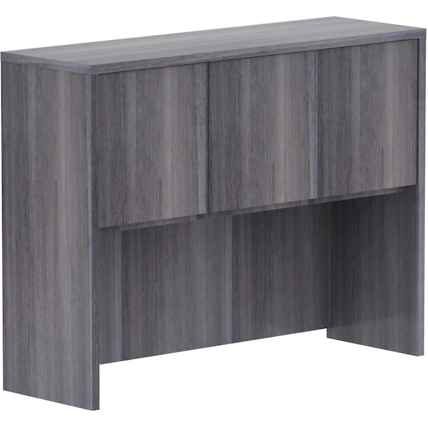 Lorell 48 in. Hutch Weathered Charcoal Laminate Desking - LLR69621