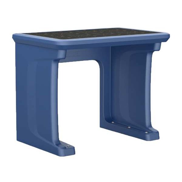 Cortech Freestanding Desk, 24 in D X 29 in H, 36 in W X Blue - 7608MB