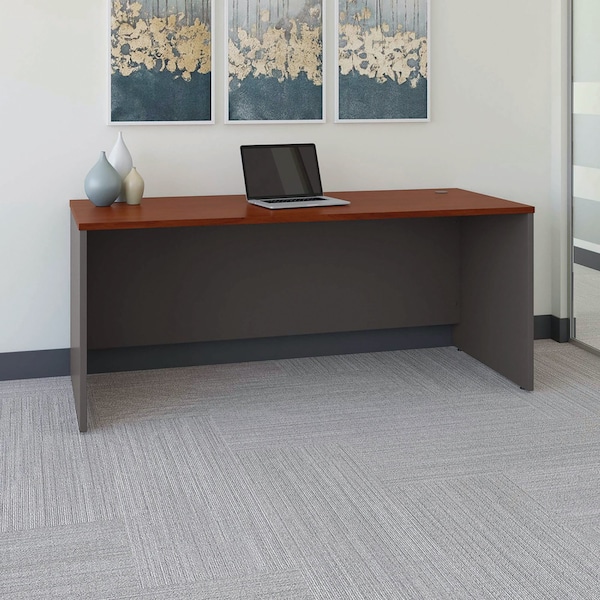 Bush Desk Shell Series C Collection 72W Desk Shell, 29.38 in D X 29.88 in H, 72" W X - WC24436