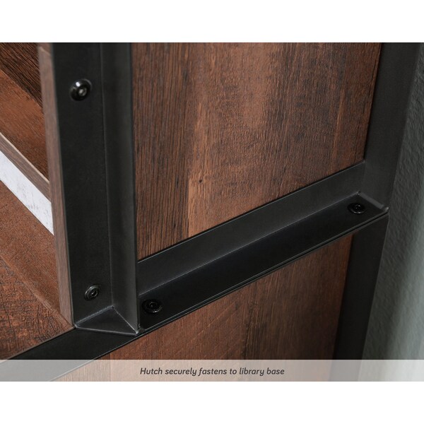 Sauder 18.504 in D X 66.417 in H, 32.283 in W X Engineered wood, Metal, Barrel Oak - 443693