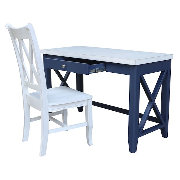 International Concepts Hampton Desk With Double XX Back Chair - K62-OF-67X-220
