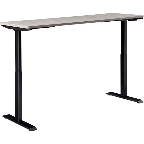Interion By Global Industrial Sit Stand Desk, 30 in D X 28 to 46 in H, 72 in W X - 695781GY