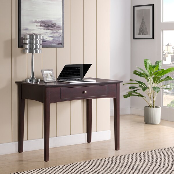 Alaterre Furniture Shaker Cottage 40"W Desk, Espresso - ASCA06P0