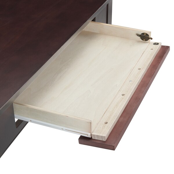 Alaterre Furniture Shaker Cottage 40"W Desk, Espresso - ASCA06P0