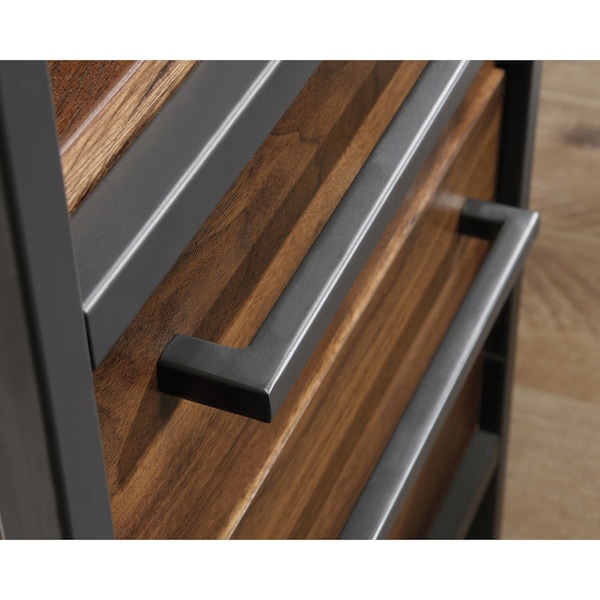 Sauder 65.98 in D X 29.53 in H, 65.98 in W X Engineered wood, Metal - 423720
