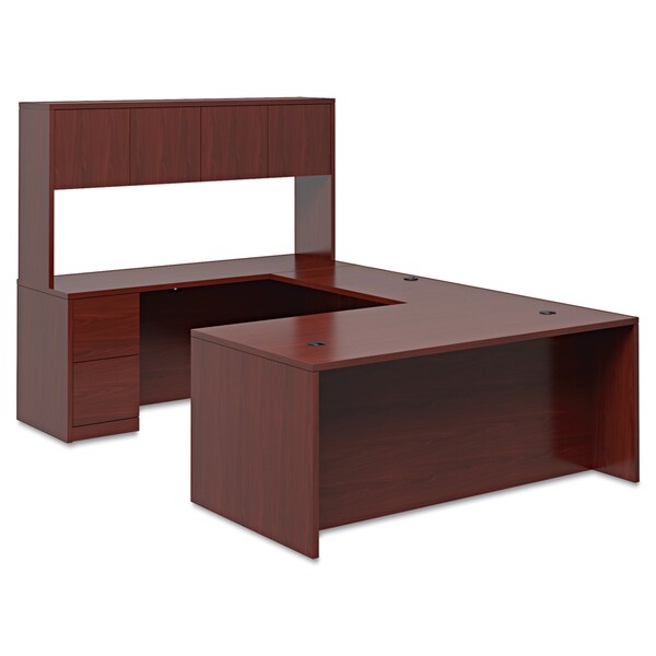 Hon Bridge, 47w x 24d x 29-1/2h, Mahogany, 24 in D X 29.5" H, 47" W X Woodgrain Laminate, Mahogany - H10570.NN