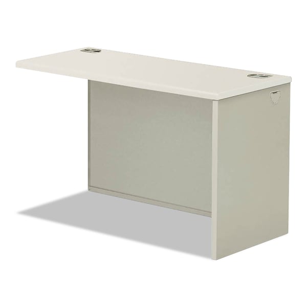 Hon Desk Shell Return Shell, Silver, 24 in D X 29.5" H, 60" W X Honeycomb; Steel, Silver Mesh/Light Gray - H38945R.B9.Q