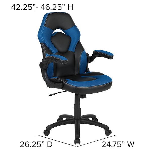 Flash Furniture Black Gaming Desk and Chair Set with Cup Holder - BLN-X10D1904-BL-GG