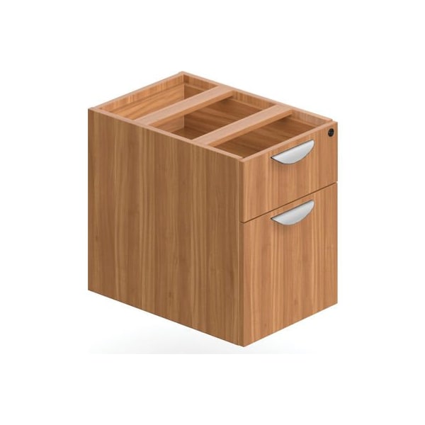 Gec Offices To Go 2 Drawer Hanging Pedestal in Walnut - Executive Modular Furniture - SL22HBF-AWL