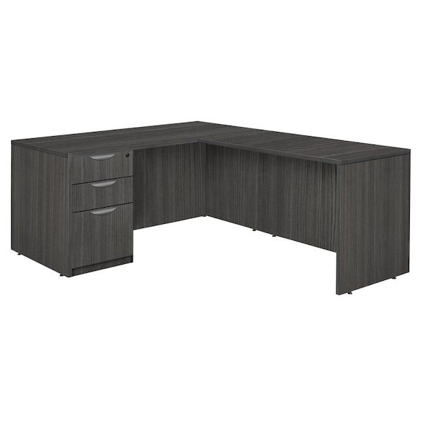 Regency Legacy L-Desks, 35 D X 29 H, 71 W X Wood, Ash Grey - LLDSPF713547AG