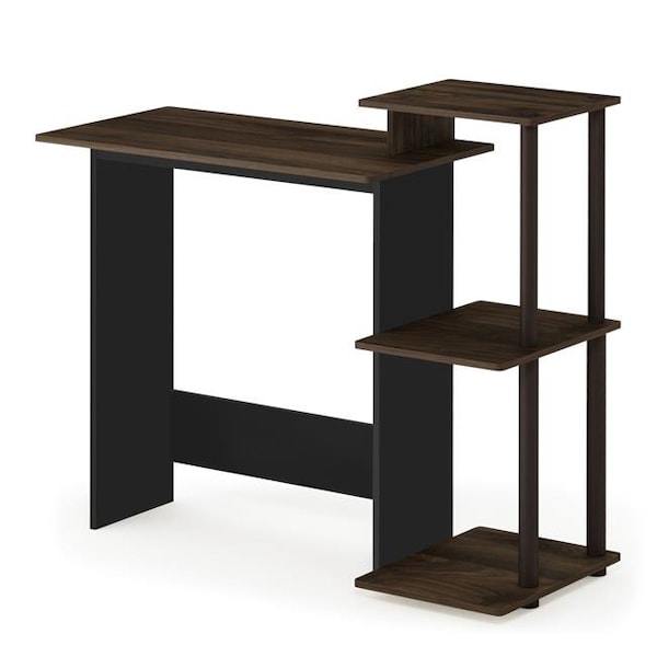 Furinno Furinno 11192CWN-BR Efficient Home Laptop Notebook Computer Desk - Columbia Walnut & Black - 11192CWN/BR