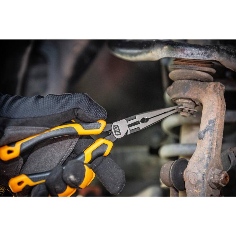 GEARWRENCH 8 in. PITBULL Dual Material Long Nose Pliers - 82177C-06