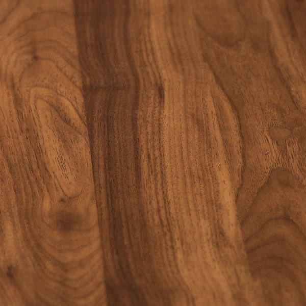 Baxton Studio 55.1" D X 66.1" W X Powder-Coated Metal/Particle Board, Walnut Brown/Black - 229-12496-ZORO
