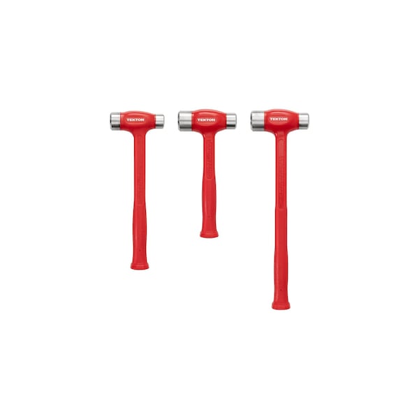 Tekton Flat Steel Face Dead Blow Hammer Set, 3-Piece (36, 43, 50 oz.) - HDB94001