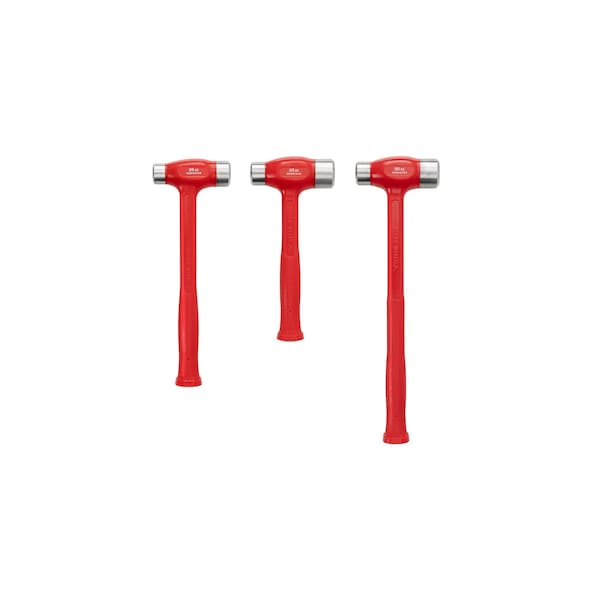 Tekton Flat Steel Face Dead Blow Hammer Set, 3-Piece (36, 43, 50 oz.) - HDB94001