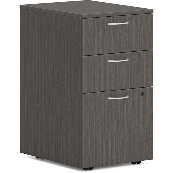 Juki Furniture Mod Slate Teak Laminate Desk Component Pedestal, Slate Teak - JU3193655