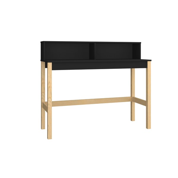 Manhattan Comfort Bowery Desk, Black and Oak - 309AMC182