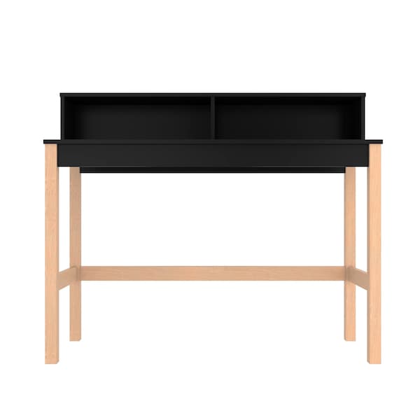 Manhattan Comfort Bowery Desk, Black and Oak - 309AMC182