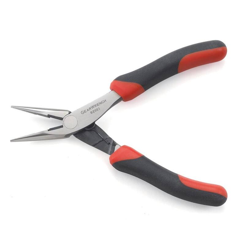GEARWRENCH 5 in. Dual Material Mini Long Nose Pliers - 82001