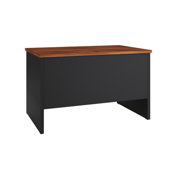 Hirsh Desk Pedestal, 30 in D X 29 1/2 in H, 48 in W X Steel, Black/Walnut - 20539