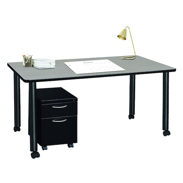 Regency Desk Shells, 24 D X 29 H, 66 W X Wood, Metal, Maple - MDCLMP6624PLBK