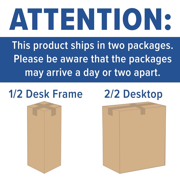 Flash Furniture Electric Adjustable Standing Desk, 48"Wx24"D, Black - NAN-TG-2046-BK-GG
