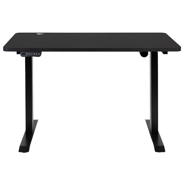 Flash Furniture Electric Adjustable Standing Desk, 48"Wx24"D, Black - NAN-TG-2046-BK-GG