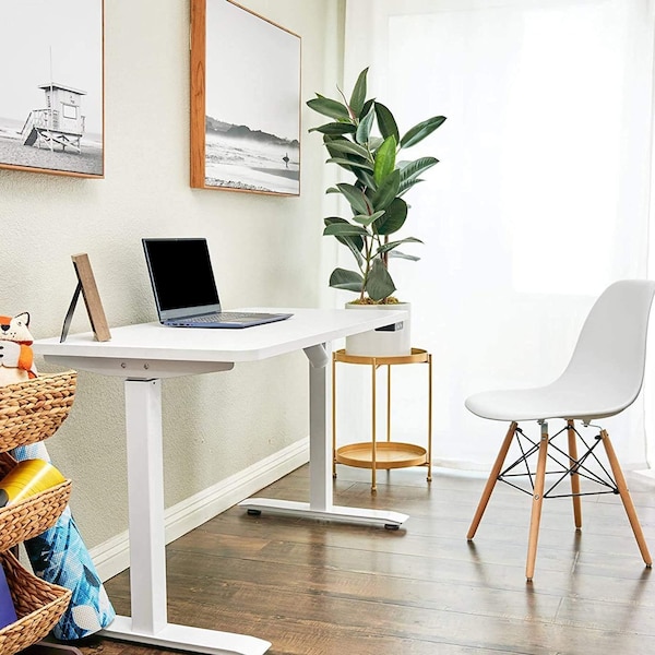 Moootto Electric Standing Desk, 48 x 24 Inches Height Adjustable Desk, Home Office Desks - TBZOHBS2448WAV