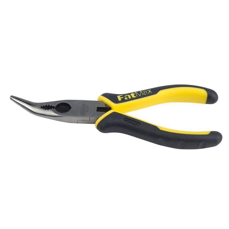 Stanley FatMax 6-3/8 in. Bent Long Nose Plier with Cutter - 89-871