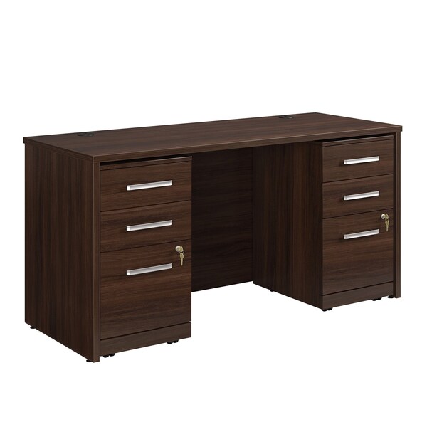 Officeworks By Sauder Affirm 60 in. Desk, 23 Drwr Ped Ne Ste A3 - 431843