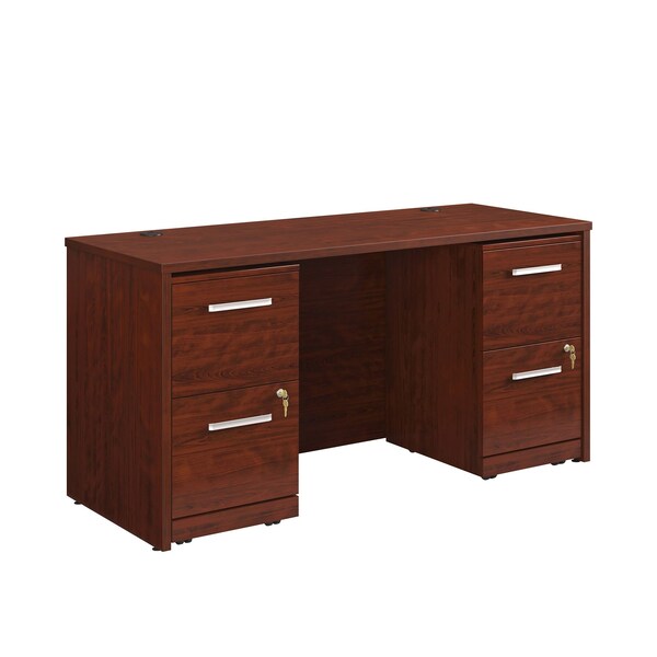 Officeworks By Sauder Affirm 60 in. Desk, 2 2 Drwr Ped Cc Ste A3 - 431782