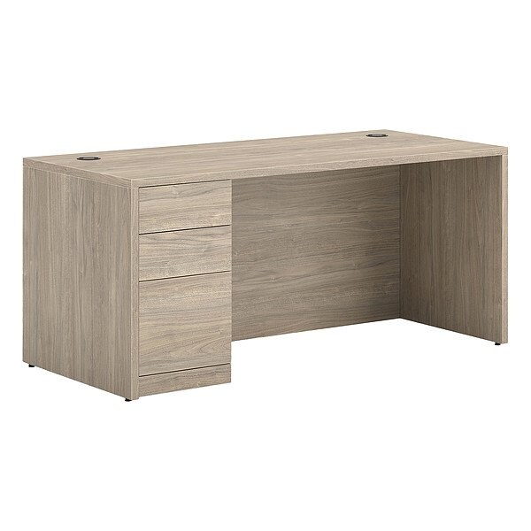 Hon Single Pedestal Desk, 30 in D X 29 1/2 in H, 66 in W X - H105898L.LKI1LKI1