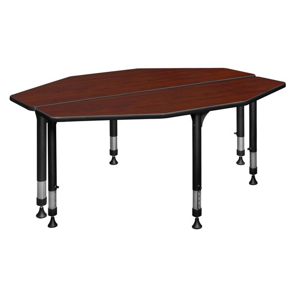 Regency Classroom Desk Desks > School Desks > I-Promise Desks, 24 D X 23-34 H, 60 W X Wood|Metal, Cherry - IP2SD6024CH