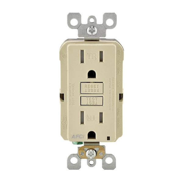Leviton RECEP AFCI SLP 15A IVY - R01-AFTR1-0KI